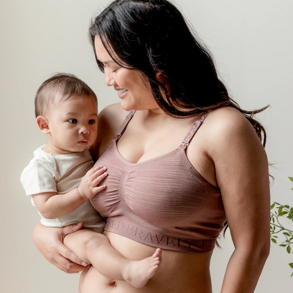 KINDRED BRAVELY Sublime® Hands-Free Pumping & Nursing Bra- Regular Large -Purple